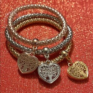 Pandora's box "Tree of Life" heart bracelets